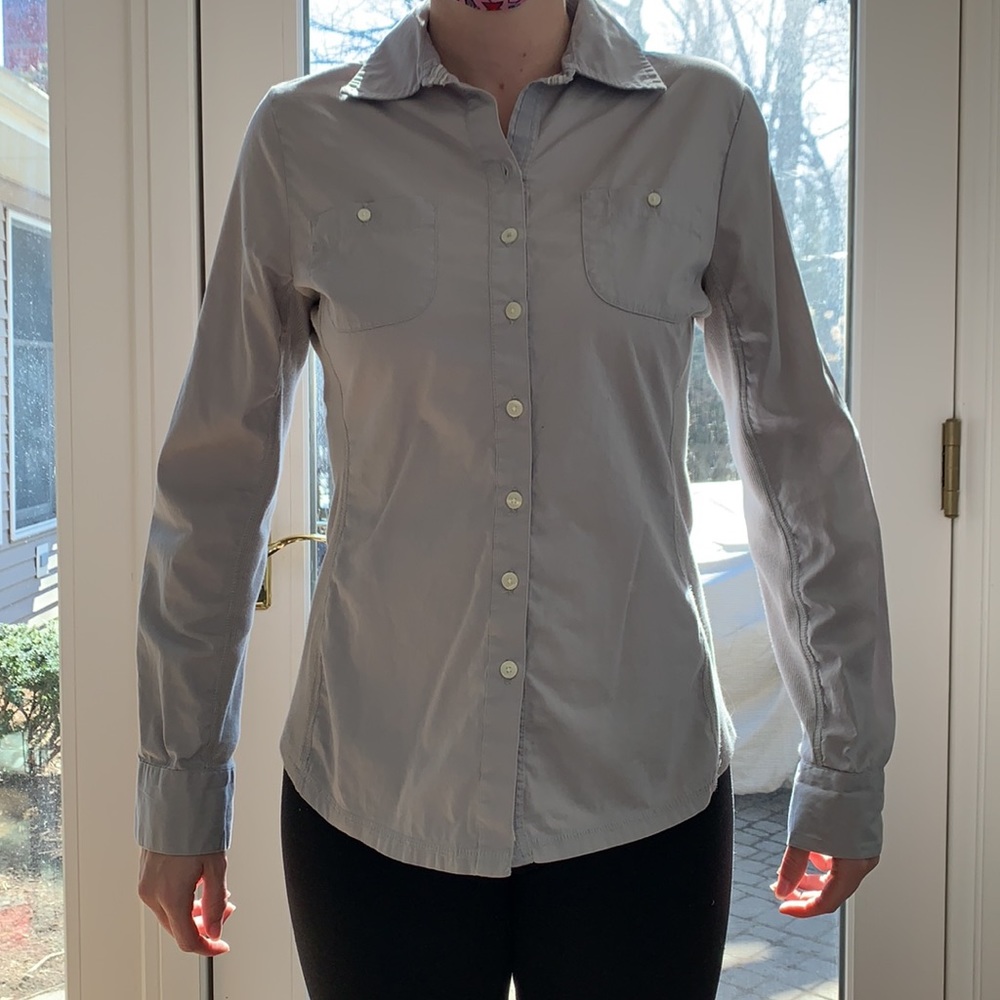 Gray Converse One Star Button Down